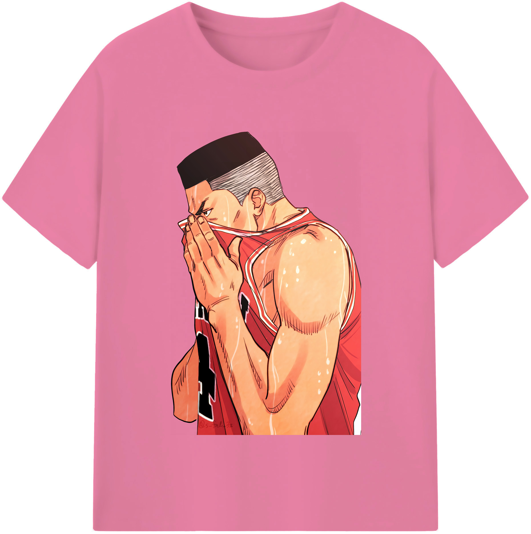 SLAM DUNK／スラムダンク 綿100％半袖Tシャツ（フロントプリント）
